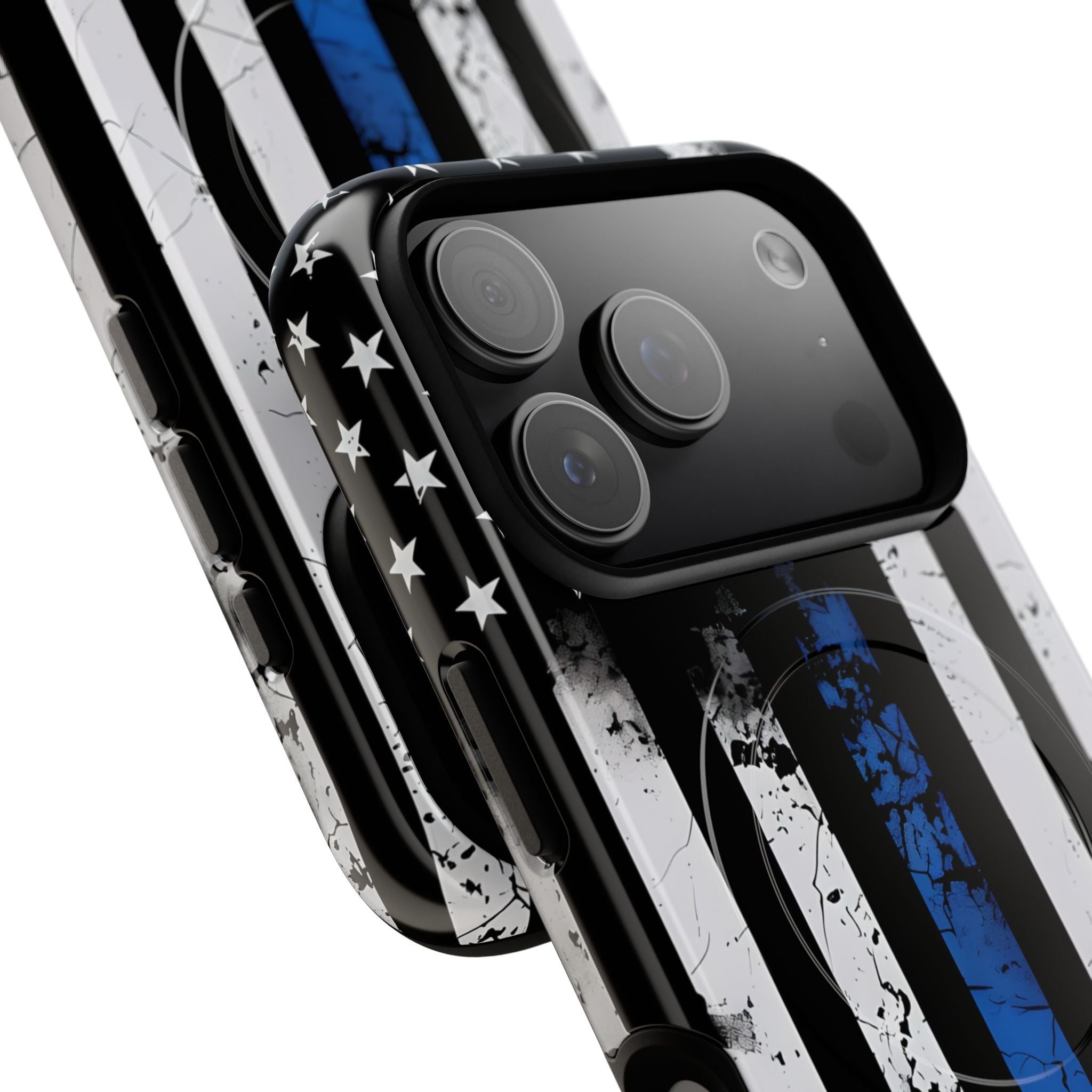 Gritty Cobalt Flag · Tough+ Phone Case for iPhone · Magsafe