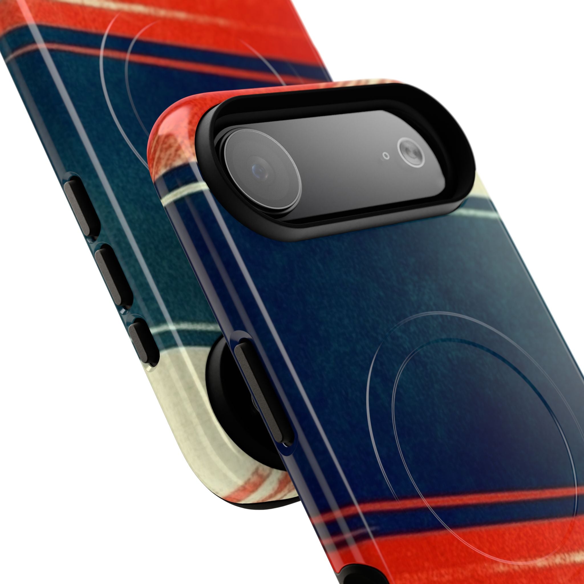 Blue Diagonal Motion iPhone 17 Air Case - Tough+ - CASE•BOB