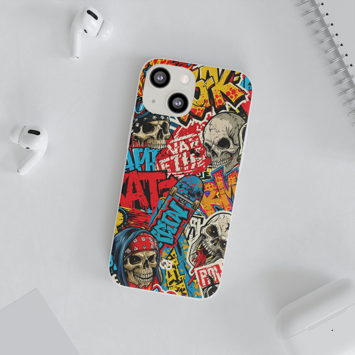 Skate Skull Riot · Lite Phone Case for iPhone ·  Red