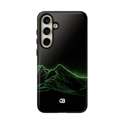 Nordic Mountain Contour · Tough Phone Case for Samsung · Black