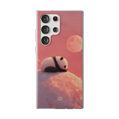 Rose Moon Panda · Soft Phone Case for Samsung