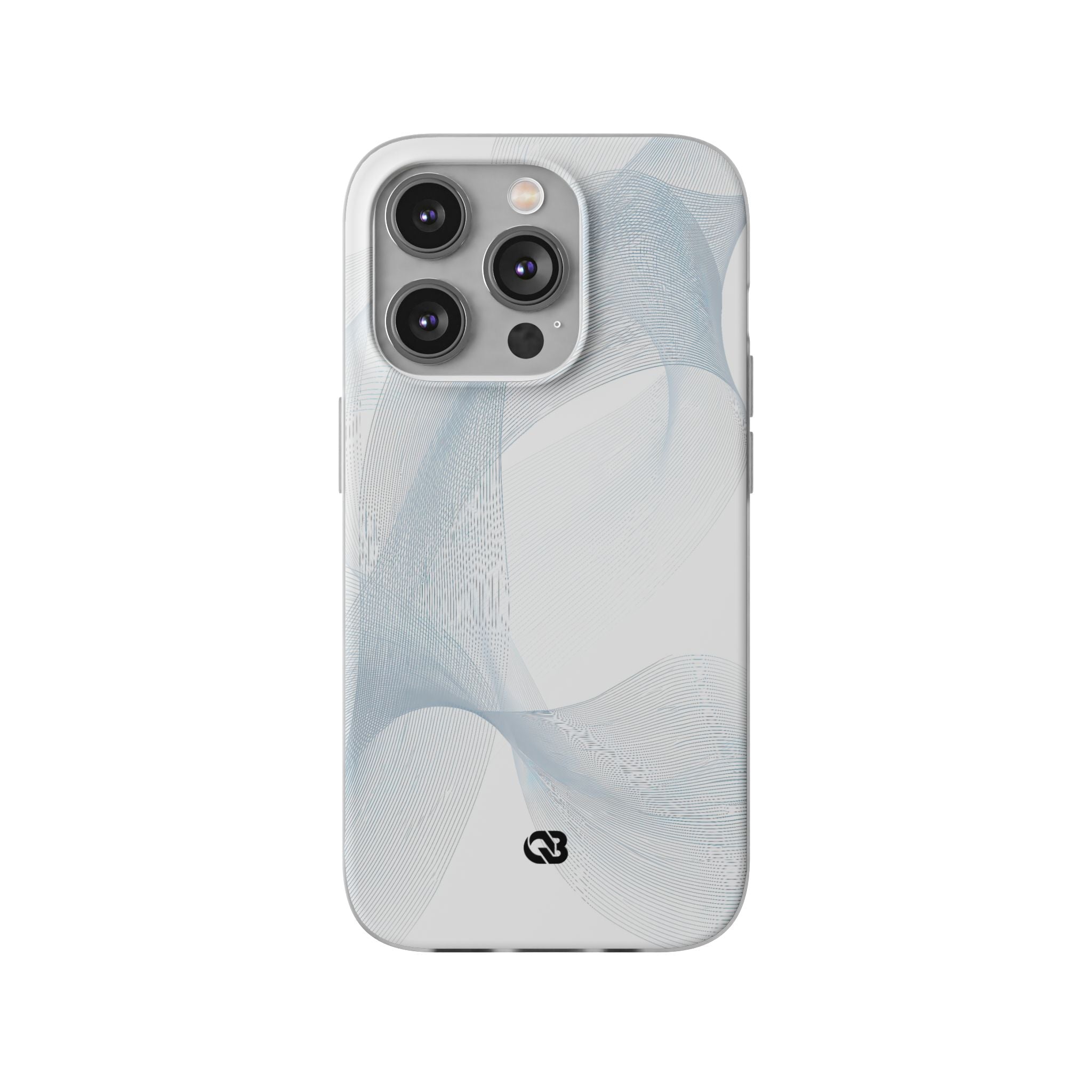 White Lite Phone Case for iPhone - Arctic Line Current