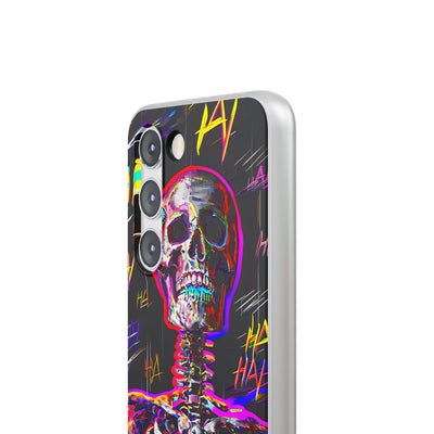 Neon Glitch Skeleton · Soft Handyhülle für Samsung