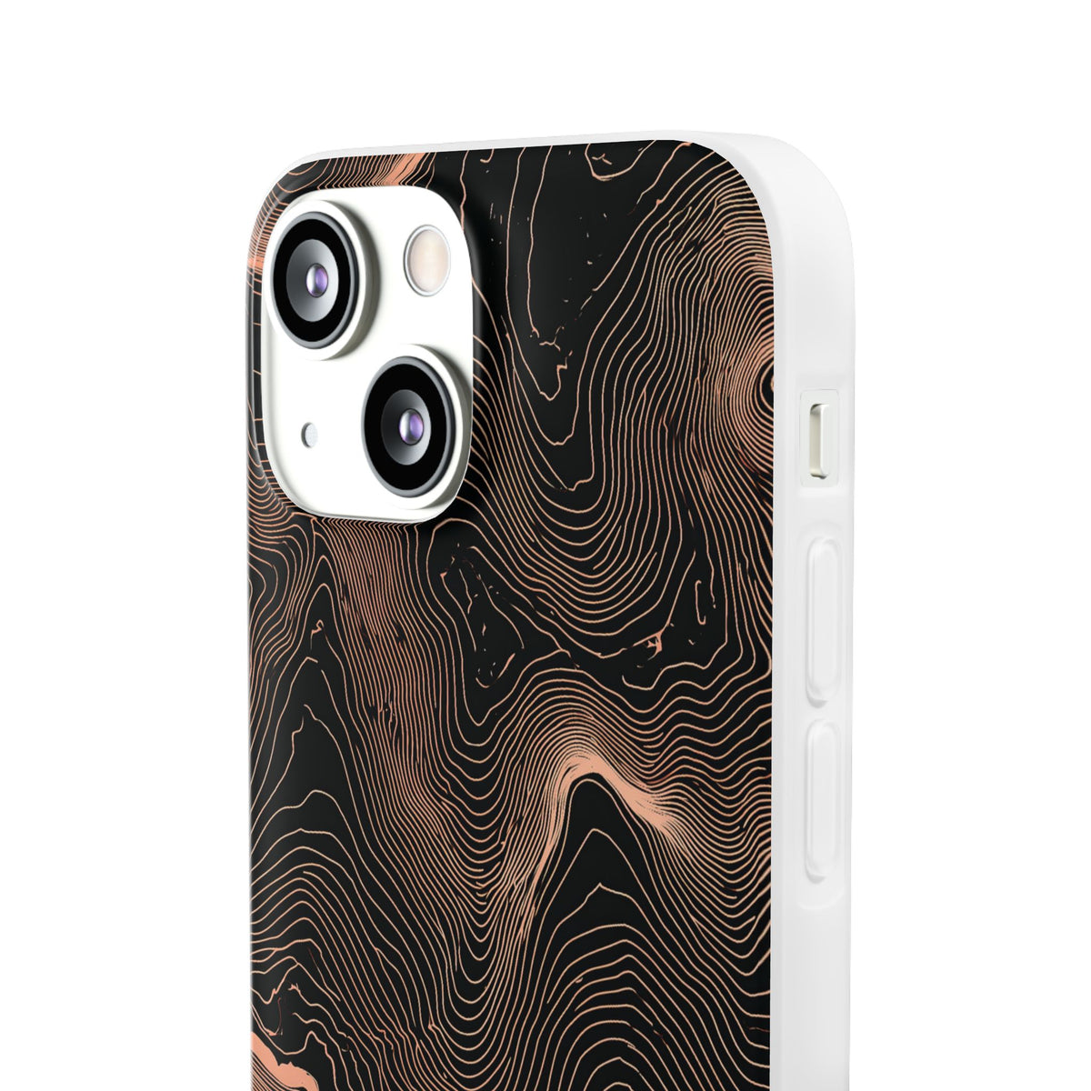 Mesa Elevation Contour · Lite Phone Case for iPhone ·  Black