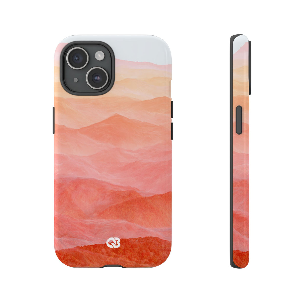 Alpenglow Ridge Vista · Tough Phone Case for iPhone · Orange