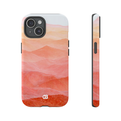 Alpenglow Ridge Vista · Tough Phone Case for iPhone · Orange