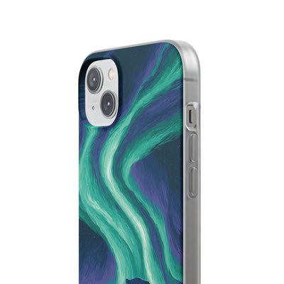 Arctic Aurora Bear · Lite Phone Case for iPhone ·  Teal