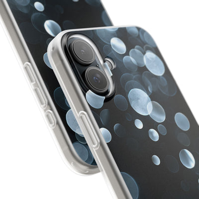 Black Lite Phone Case for iPhone - Silver Orbit Glow