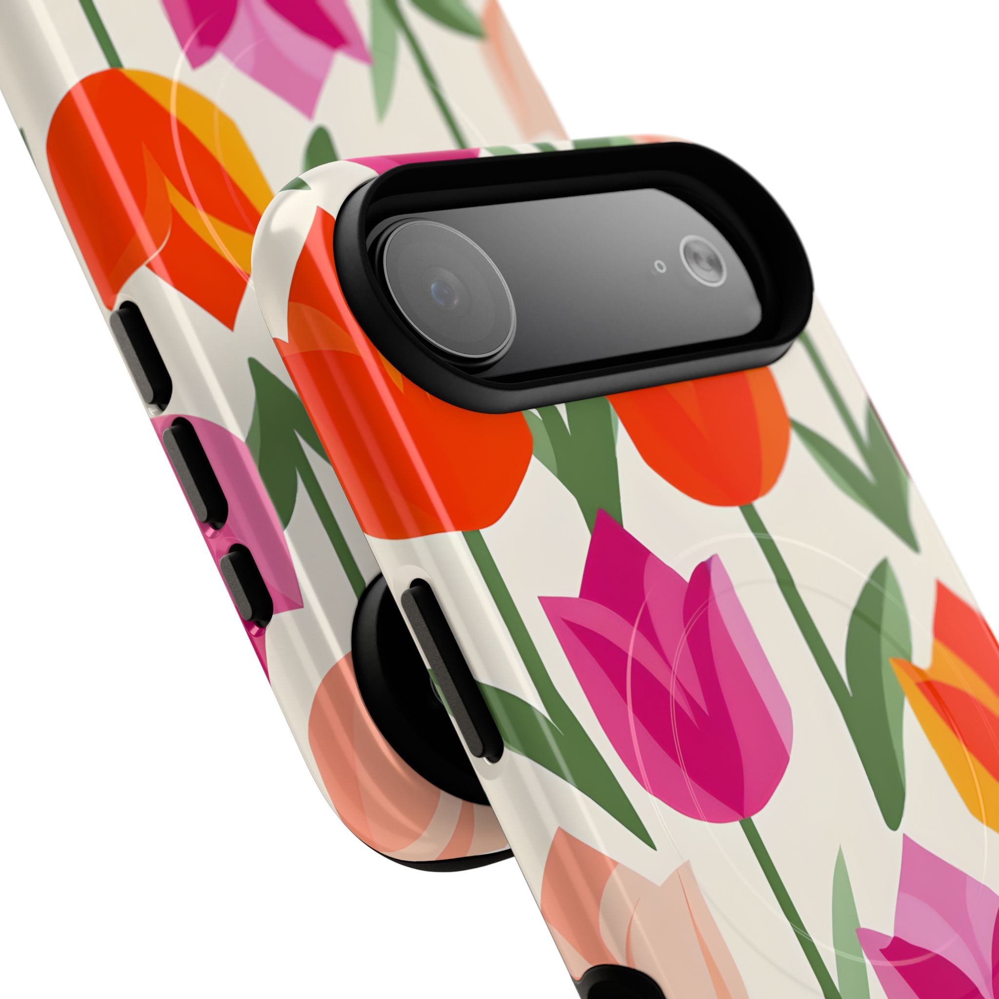 Vibrant Petal Grid · Tough+ Handyhülle für iPhone · Magsafe