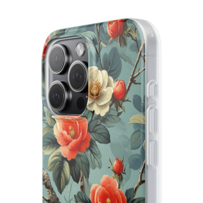 Coral Bloom iPhone 15 Pro Max Cover - Blød