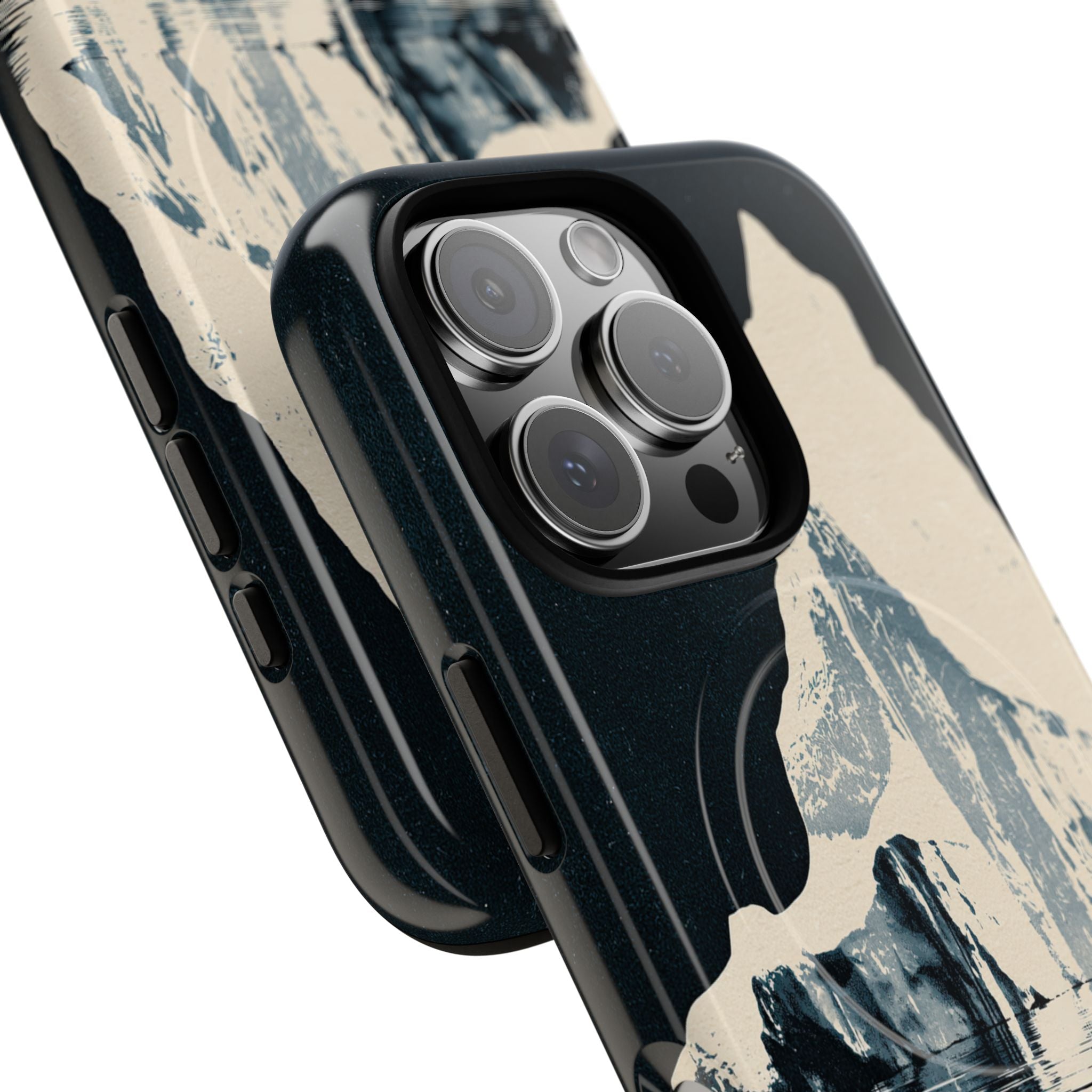 Blue Tough 2.0 Magsafe Phone Case for iPhone - Frozen Navy Monolith