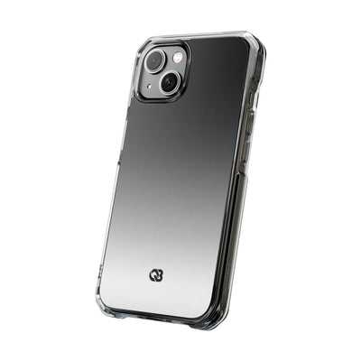 Noir Ombre Fade · Clear Impact Magnetic Phone Case for iPhone ·  Black