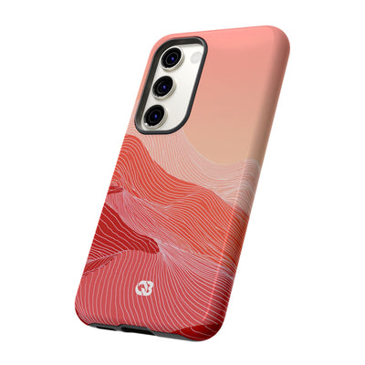 Coral Ridge Contours · Tough Phone Case for Samsung · Red