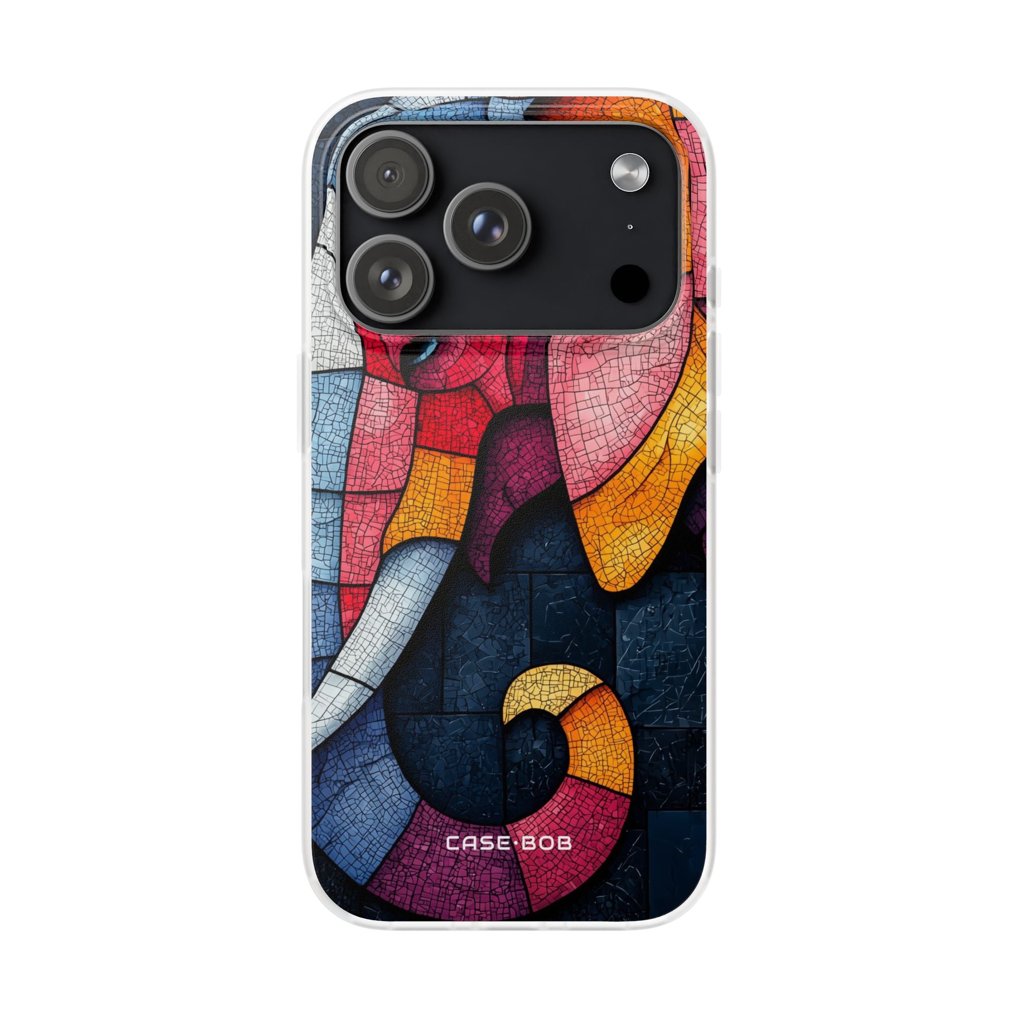 Elephant Mosaic iPhone 17 Pro Case - Soft - CASE•BOB