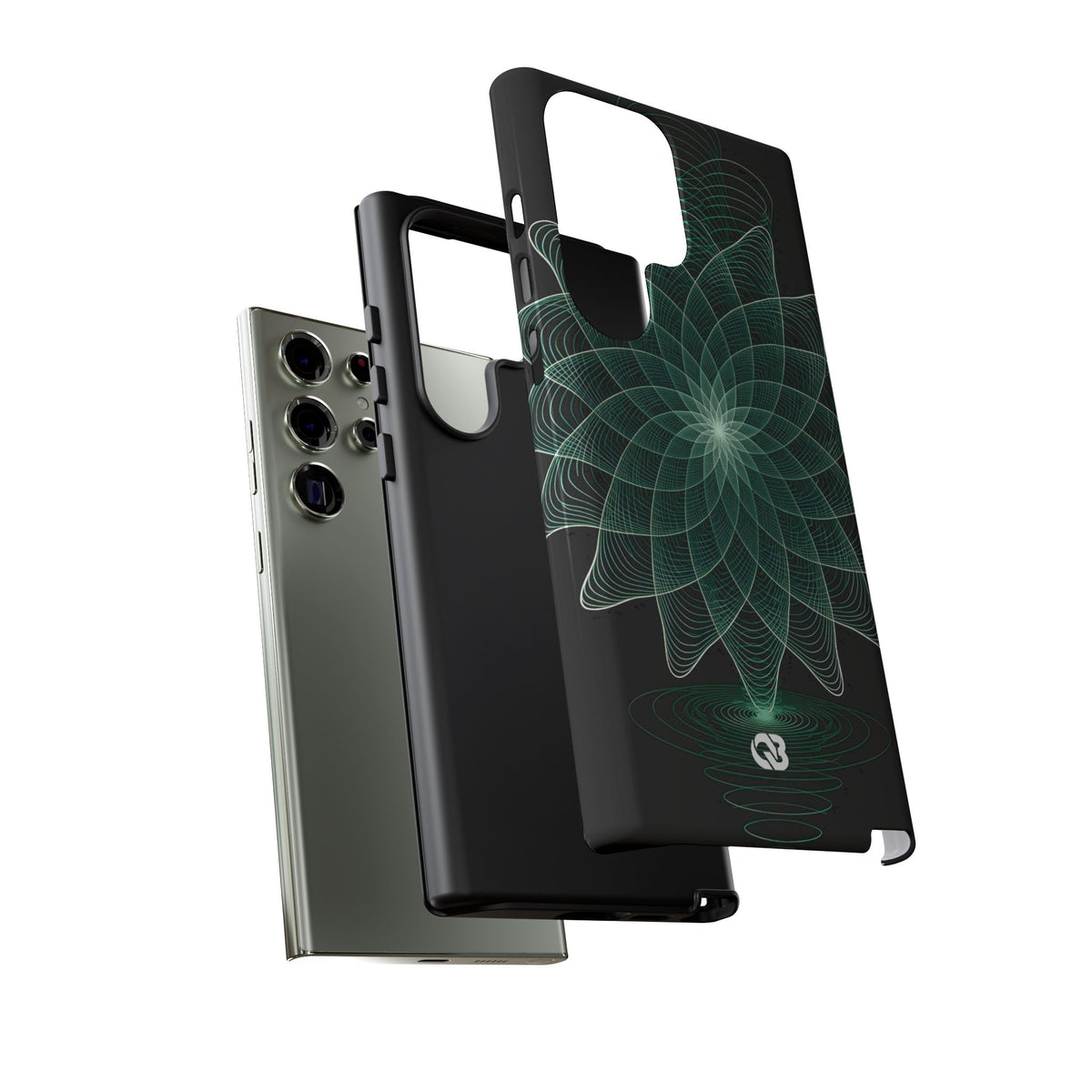 Verdant Harmonic Bloom · Tough Phone Case for Samsung · Black
