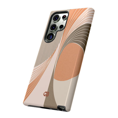 Orange Tough Phone Case for Samsung - Desert Arc Horizon