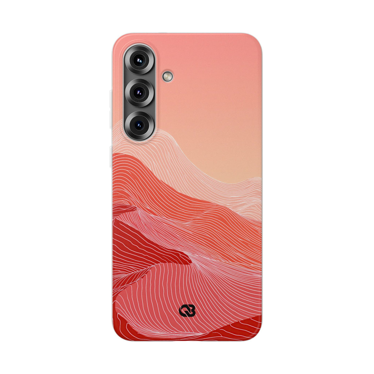 Red Lite Phone Case for Samsung - Crimson Ridge Contour