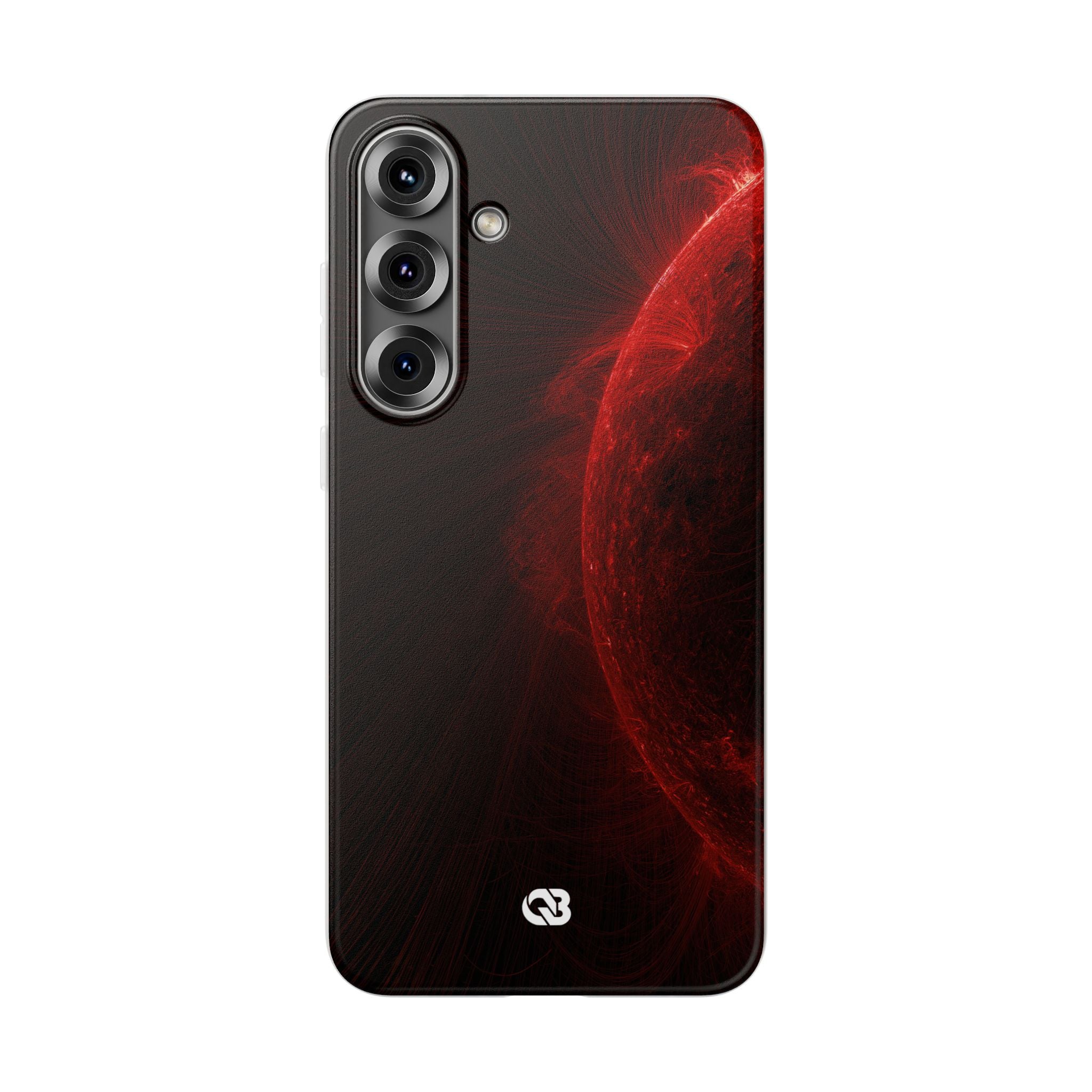 Red Lite Phone Case for Samsung - Solar Crimson Flare