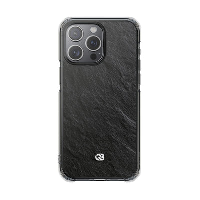 Black Impact MagSafe Phone Case for iPhone - Raw Obsidian Slate