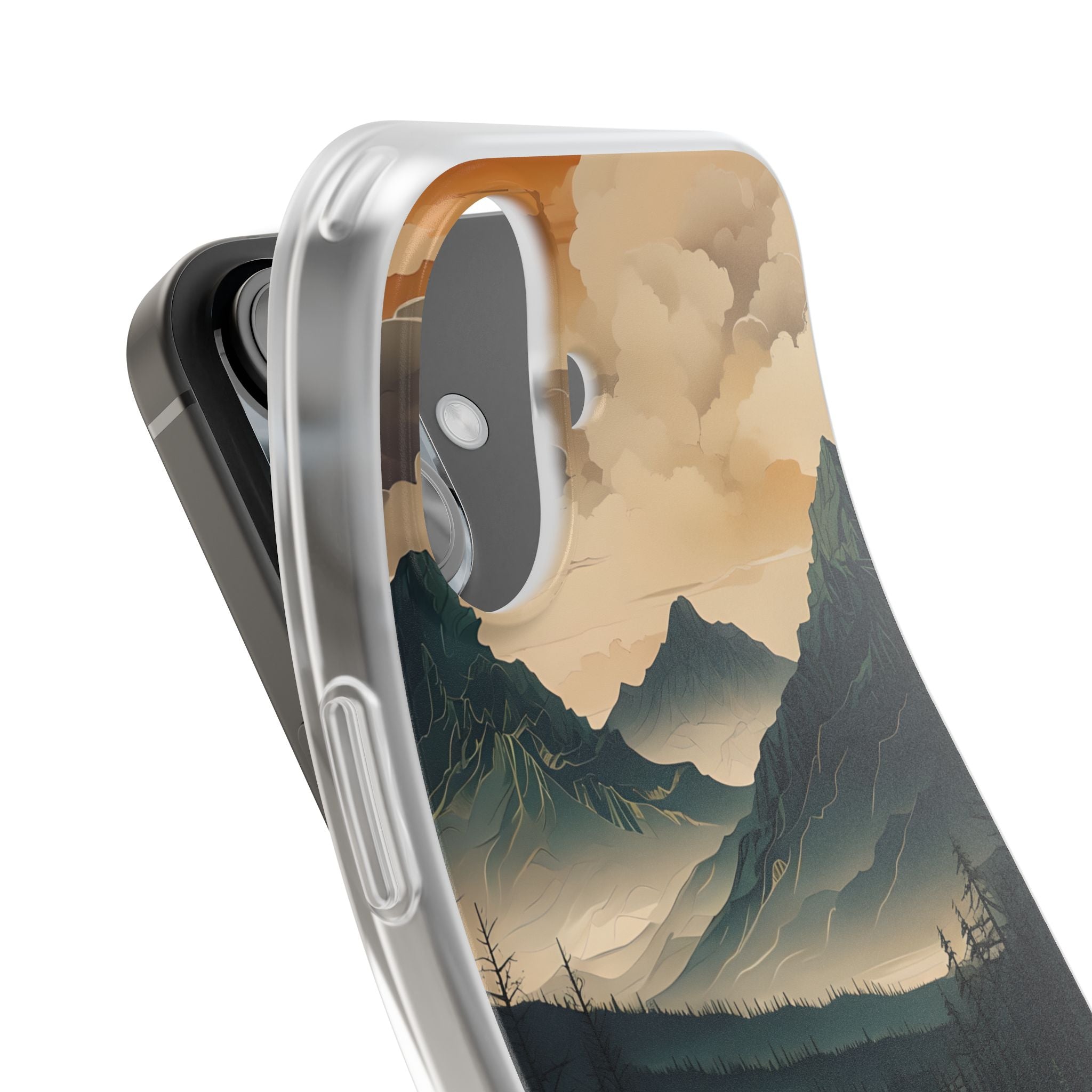 Summit River Dusk · Soft Phone Case for iPhone