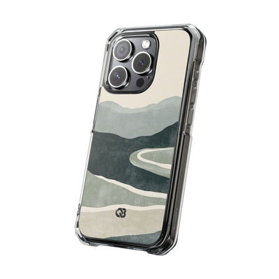Green Impact MagSafe Phone Case for iPhone - Misty Sage Valley