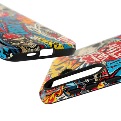 Skate Skull Riot · Tough Phone Case for Samsung · Red