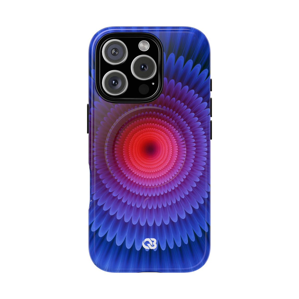 Radial Spectrum Bloom · Tough 2.0 Magnetic Phone Case for iPhone · Blue