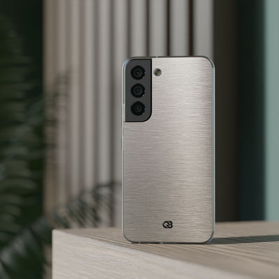 Grey Lite Phone Case for Samsung - Brushed Nickel Linen