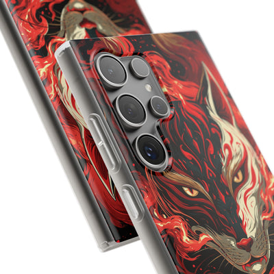 Crimson Kitsune Spirit · Lite Phone Case for Samsung · Red
