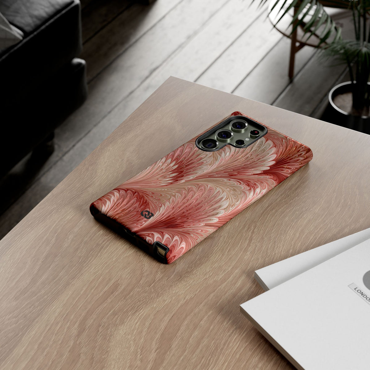 Blush Petal Plume · Tough Phone Case for Samsung · Pink