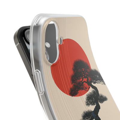 Beige Lite Phone Case for iPhone - Kyoto Crimson Pine