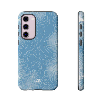 Glacial Basin Topo · Tough Phone Case for Samsung · Blue