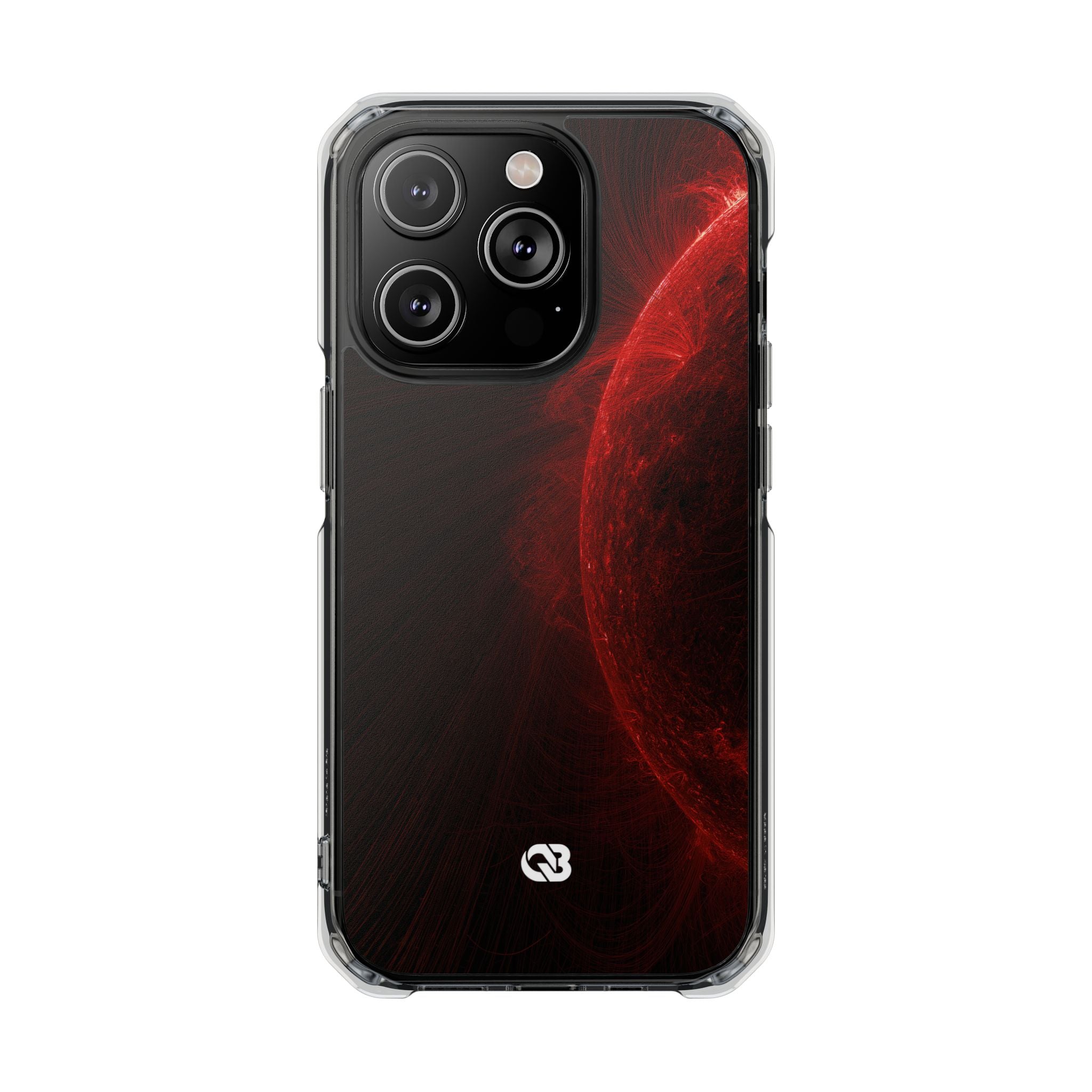 Red Impact MagSafe Phone Case for iPhone - Solar Crimson Flare