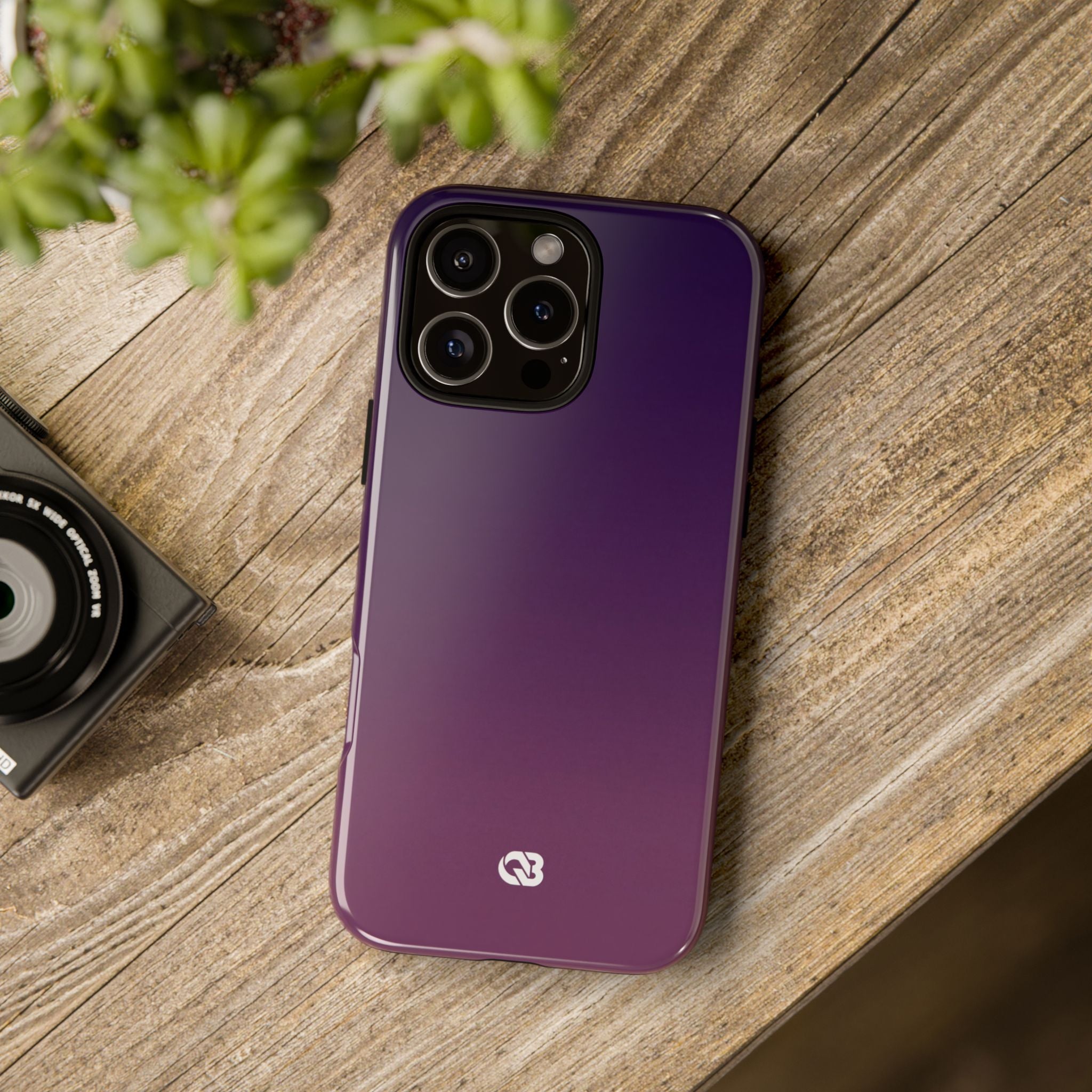 Purple Tough Phone Case for iPhone - Nocturnal Plum Fade