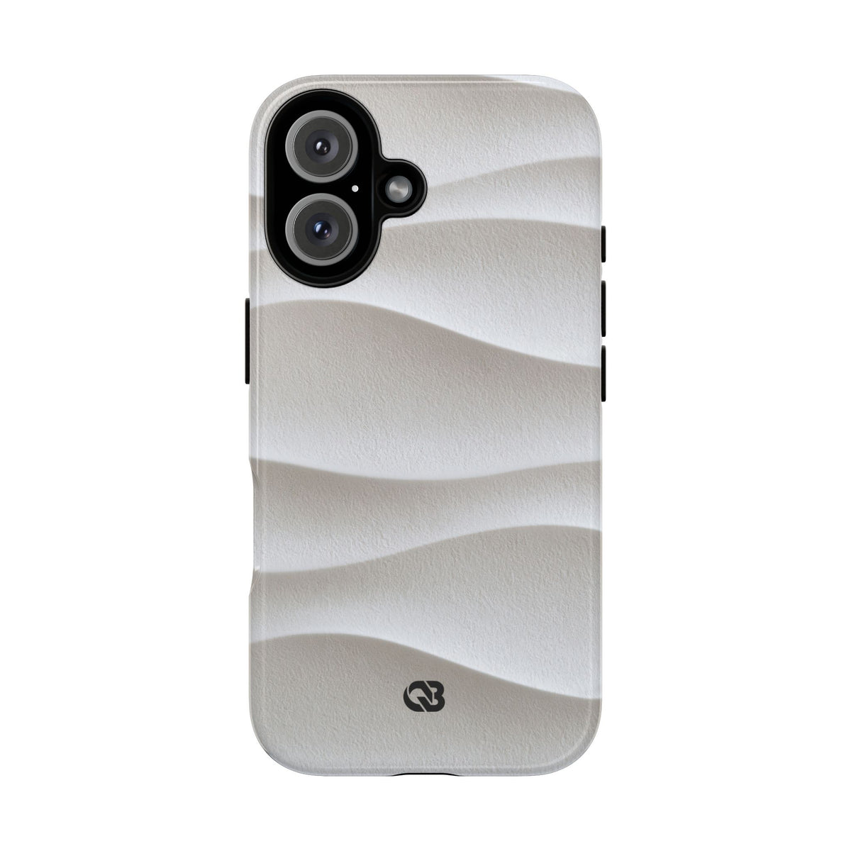 Sculpted Dune Relief · Tough Phone Case for iPhone · White