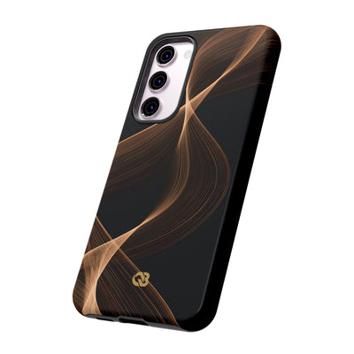 Amber Contour Flow · Tough Phone Case for Samsung · Black