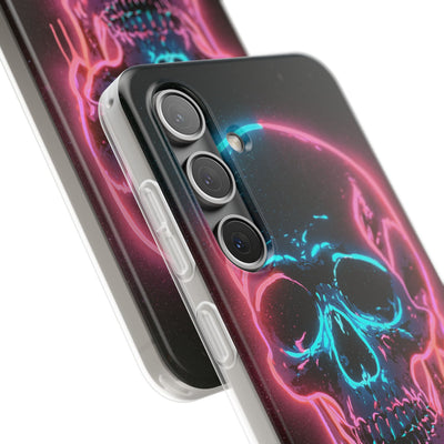 Neon Drip Skull · Lite Phone Case for Samsung · Black