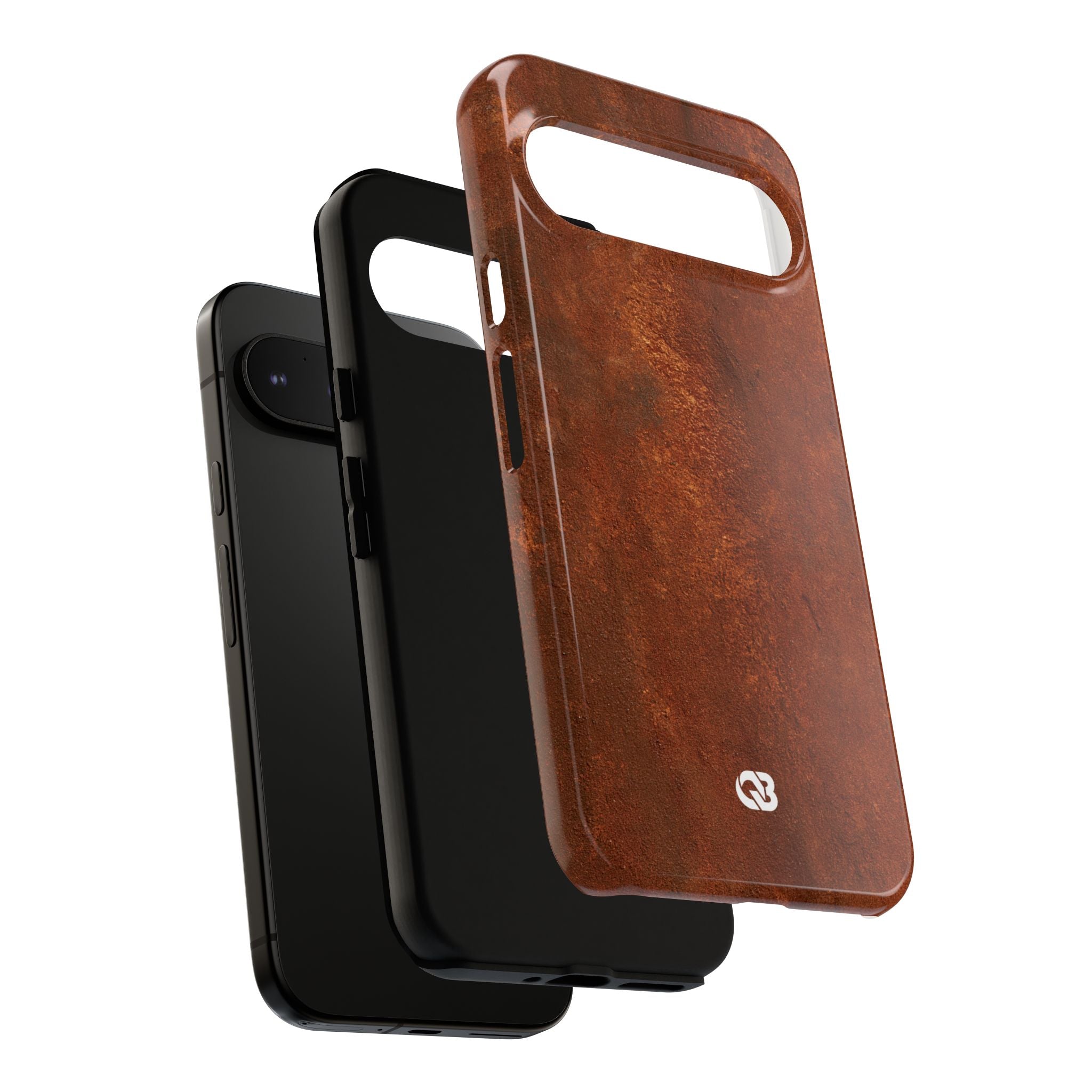 Orange Tough Phone Case for Google Pixel - Oxidized Iron Crust