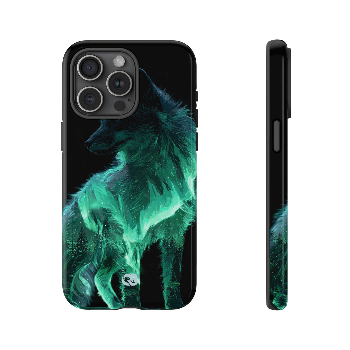 Nordic Aurora Fox · Tough Phone Case for iPhone · Teal