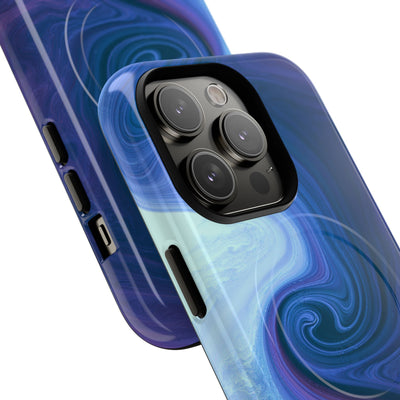 Azure Fluid Swirl · Tough 2.0 Magnetic Phone Case for iPhone · Blue