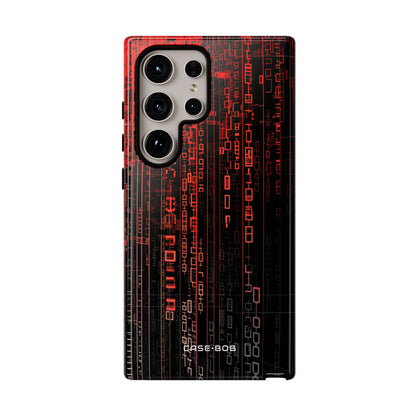 Crimson Glyphs Samsung S24 Ultra Case - Tough