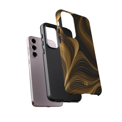 Gold Tough Phone Case for Samsung - Molten Copper Strands