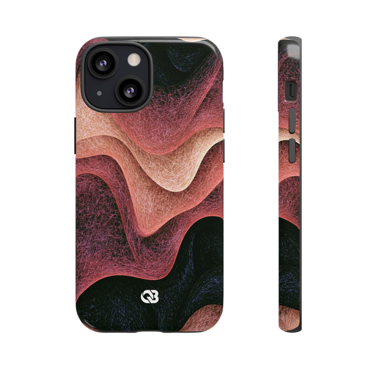 Rose Contour Waves · Tough Phone Case for iPhone · Pink