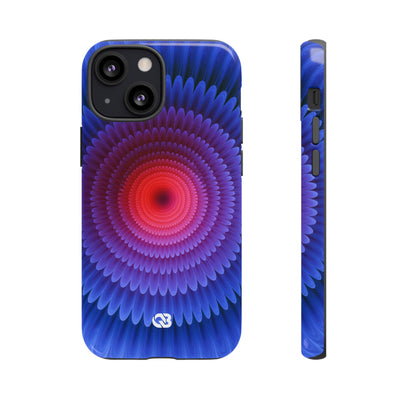 Radial Spectrum Bloom · Tough Phone Case for iPhone · Blue