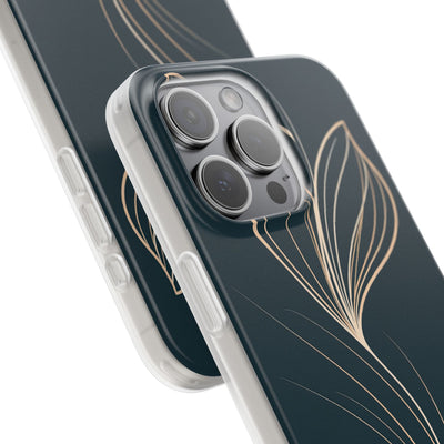 Teal Lite Phone Case for iPhone - Sandstone Silk Flora