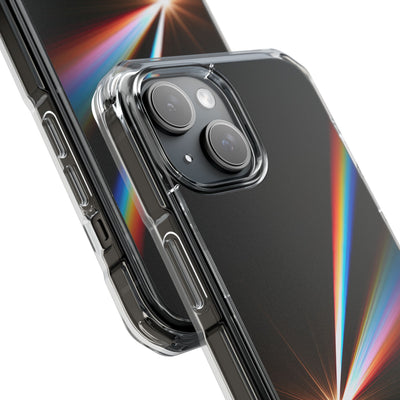 Spectral Refraction · Clear Impact Magnetic Phone Case for iPhone · Black