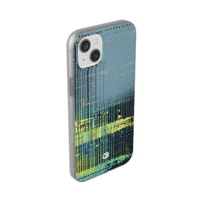 Acid Raster Circuit · Lite Phone Case for iPhone ·  Teal