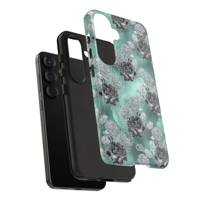 Frost Mint Floral · Tough Phone Case for Samsung