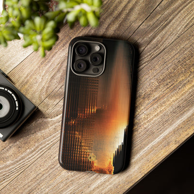 Luminous Grid · Tough Phone Case for iPhone · Black