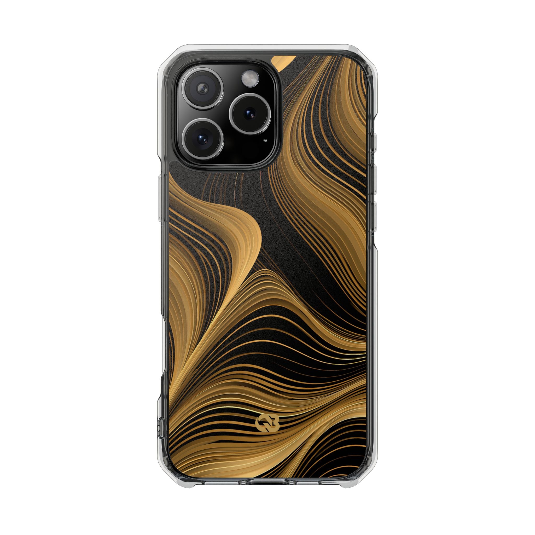 Gold Impact MagSafe Phone Case for iPhone - Molten Copper Strands